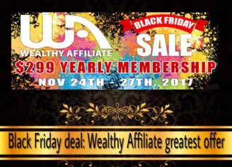 wealthy affiliate black friday