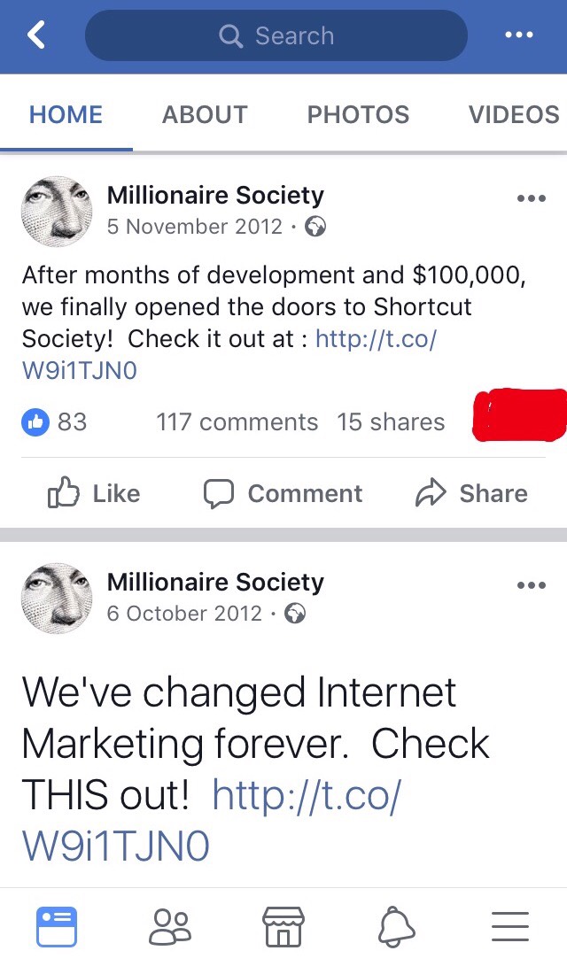 is millionaire society a scam