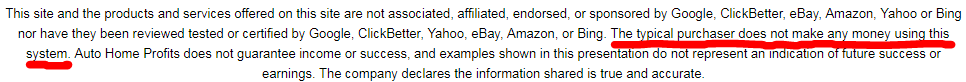 is auto home profits a scam