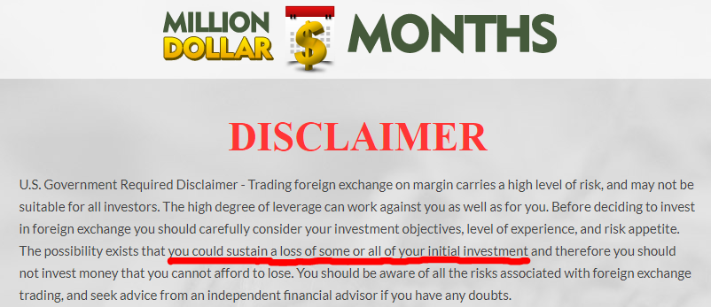 is million dollar months a scam