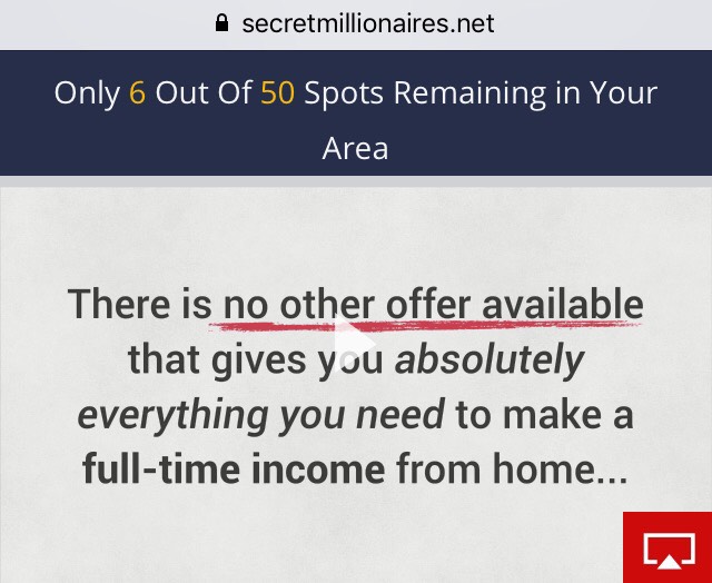 is secret millionaires a scam