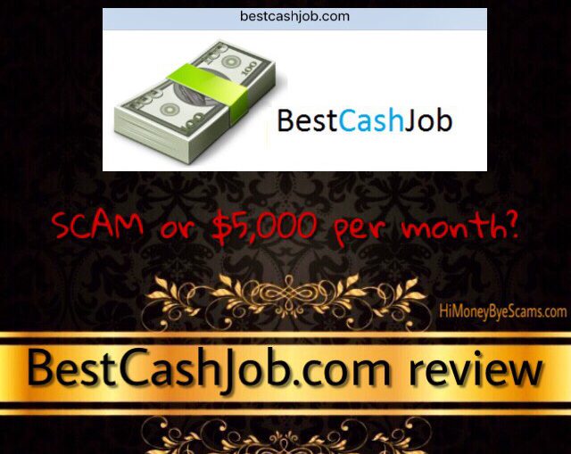 is bestcashjob.com a scam