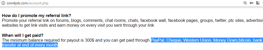 is coin4job.com a scam
