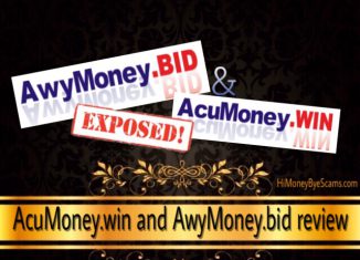 AcuMoney.win and AwyMoney.bid scam