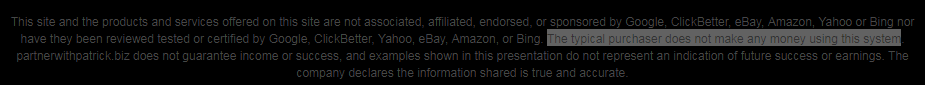 Is Partner With Patrick a scam?