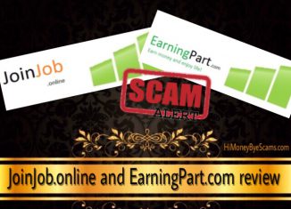 JoinJob.online and EarningPart.com scam