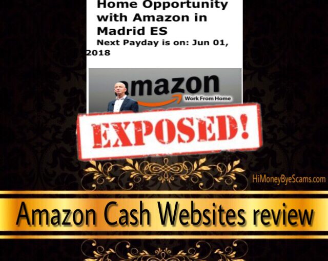 Amazon Cash Websites scam