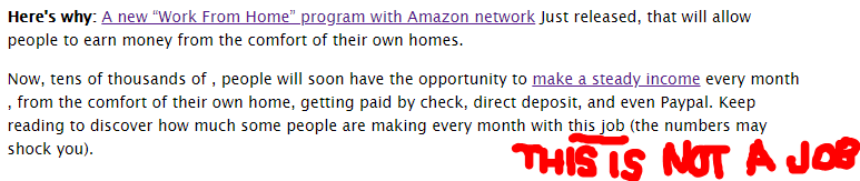 Amazon Cash Websites scam