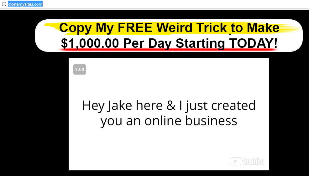 Profit With Our Sites & Clone My Sites scam