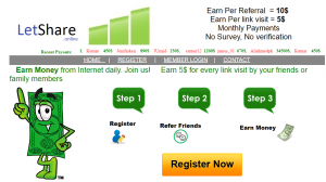 StartJob.online and LetShare.online scam