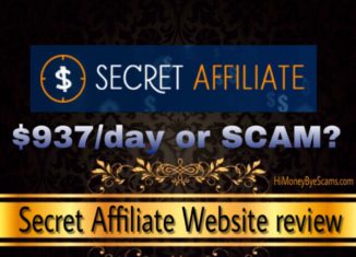 Is Secret Affiliate Website a scam? Review