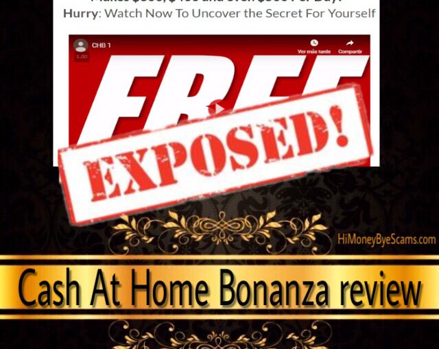 Cash At Home Bonanza scam review