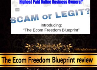 The Ecom Freedom Blueprint review scam