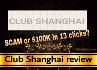 Club Shanghai review scam