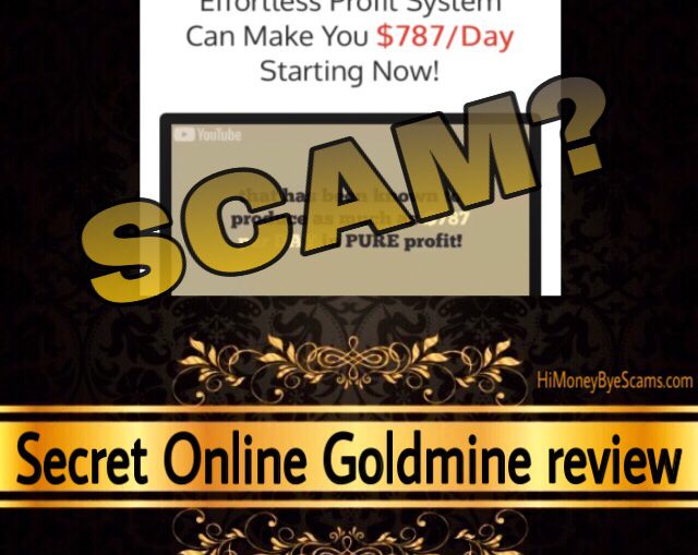 Secret Online Goldmine review scam