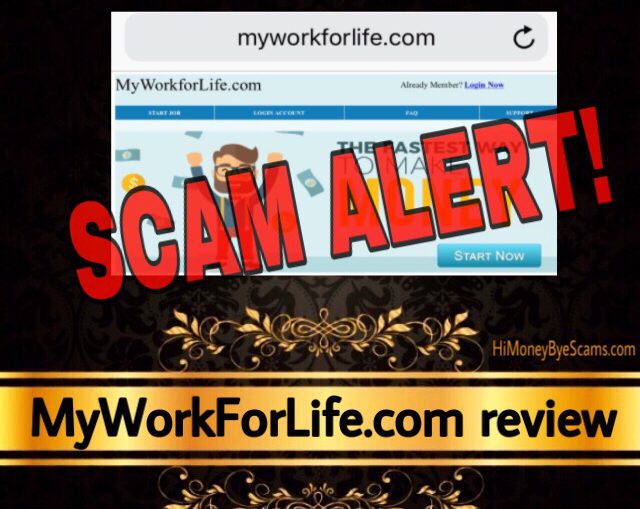 MyWorkForLife.com review scam