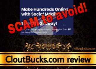 CloutBucks.com review scam