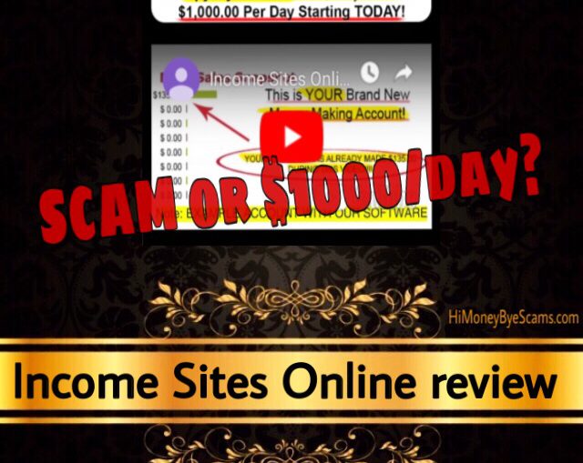 Income Sites Online review scam