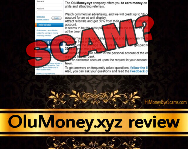 OluMoney.xyz review scam
