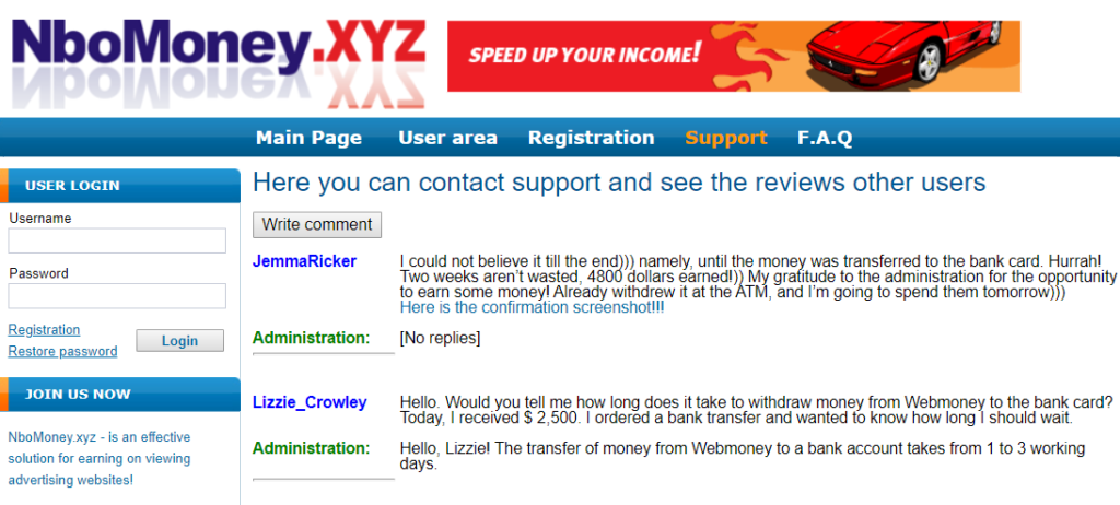 NboMoney.xyz review fake comments