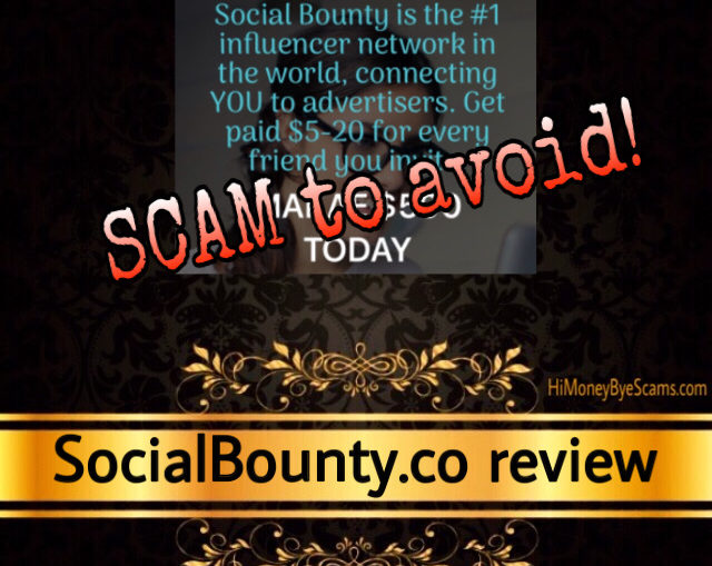 Social Bounty review scam