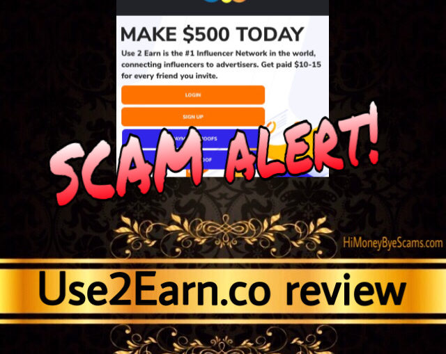 Use2Earn.co review scam