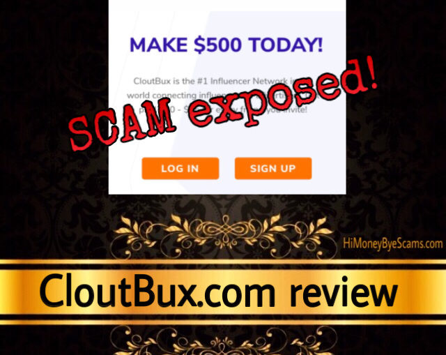 CloutBux review scam