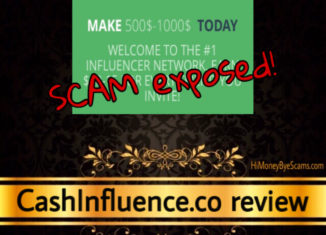 CashInfluence.co scam review