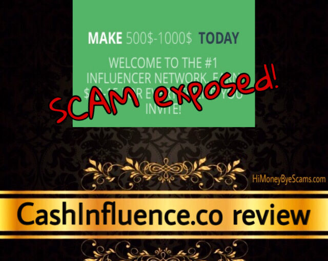 CashInfluence.co scam review