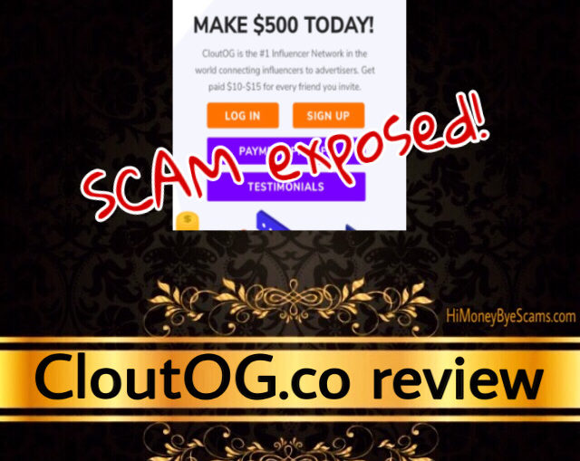 CloutOG.co review scam