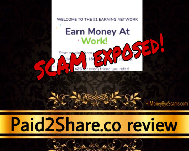 Paid2Share.co scam complaints