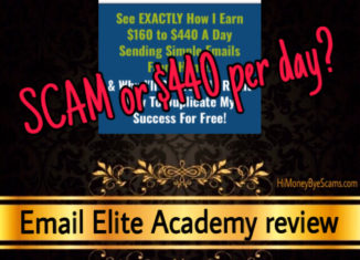 Email Elite Academy scam review
