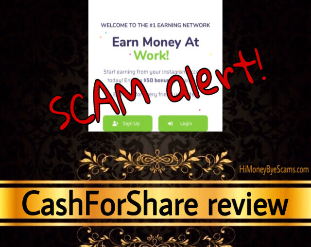 CashForShare review scam