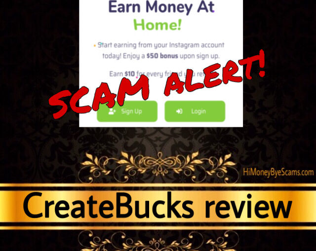 CreateBucks review scam