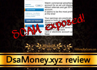 DsaMoney.xyz scam review