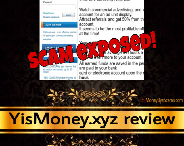 YisMoney.xyz review scam