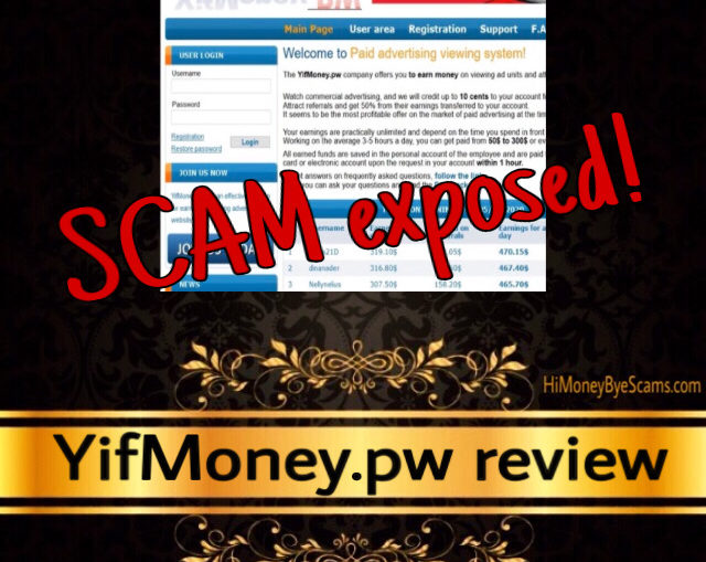 YifMoney.pw review scam