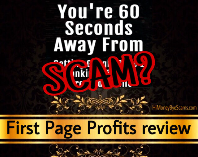 First Page Profits review scam