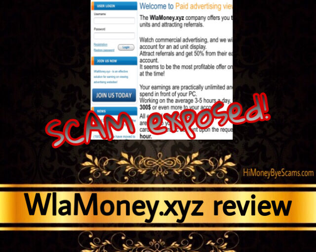 WlaMoney.xyz review scam
