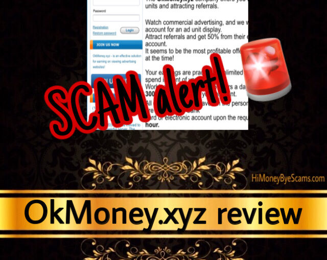 OkMoney.xyz review scam