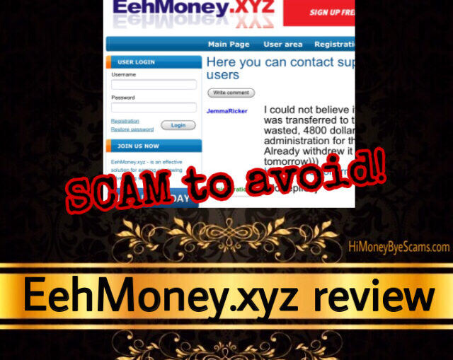 EehMoney.xyz review scam