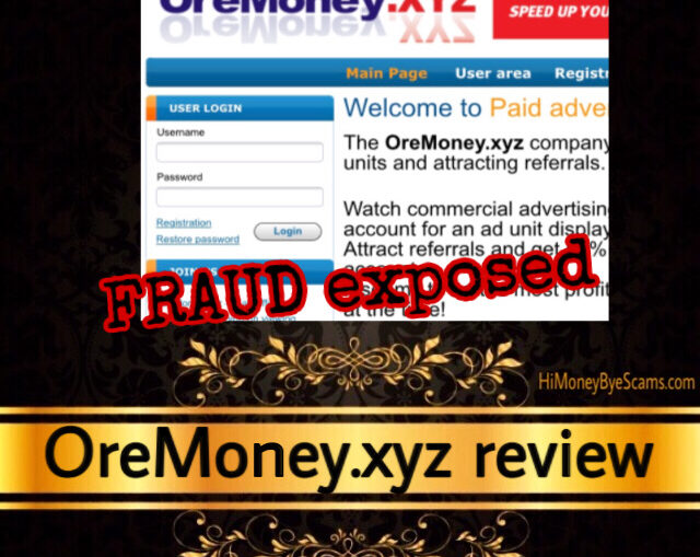 OreMoney.xyz review scam