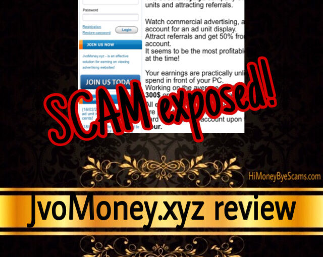 JvoMoney.xyz review scam