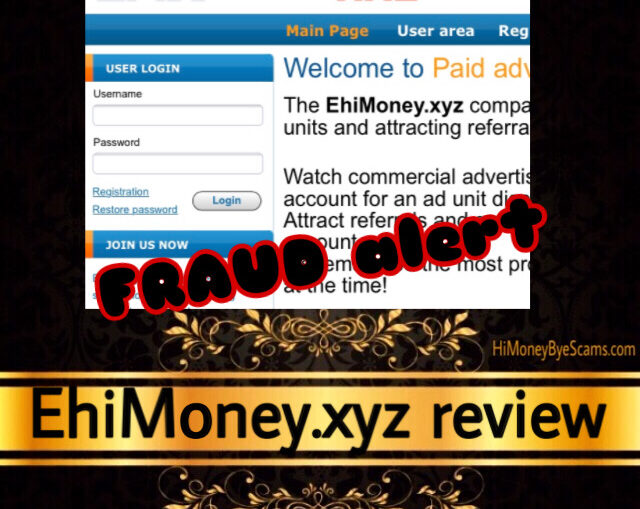 EhiMoney.xyz review scam