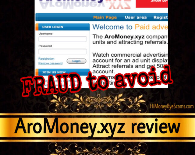 AroMoney.xyz review scam