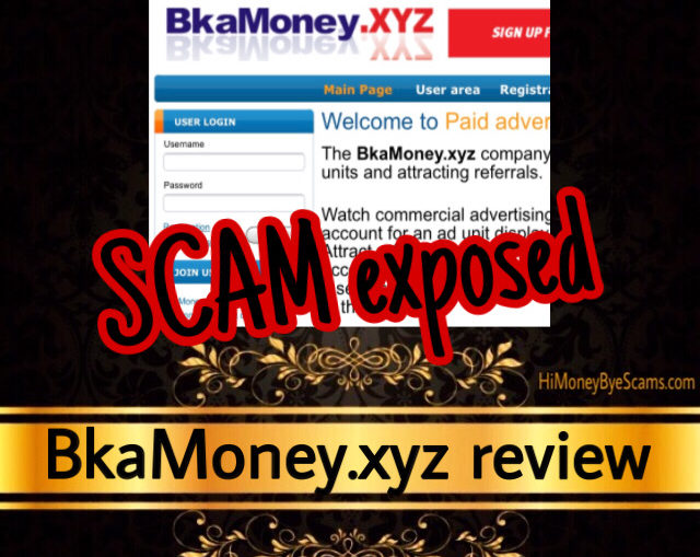 BkaMoney.xyz review scam