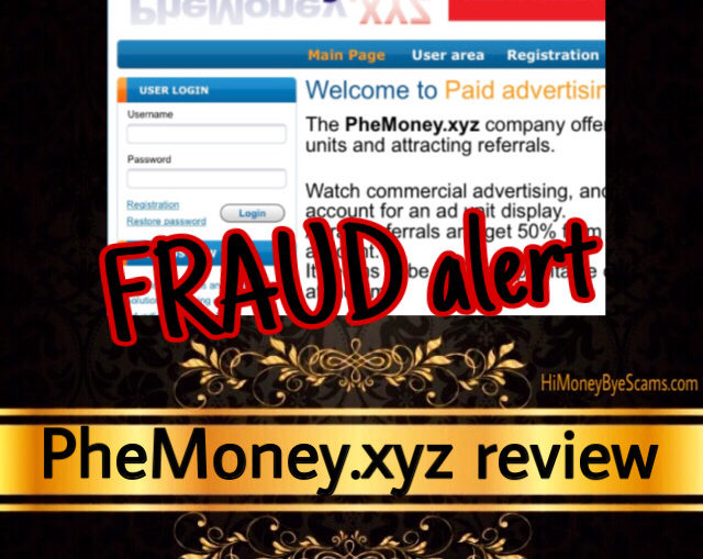 PheMoney.xyz review scam