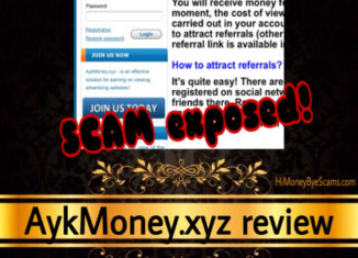 AykMoney.xyz review scam