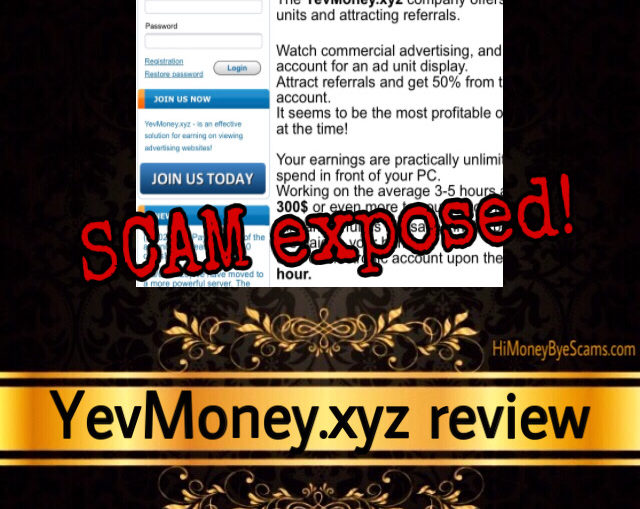 YevMoney.xyz review scam