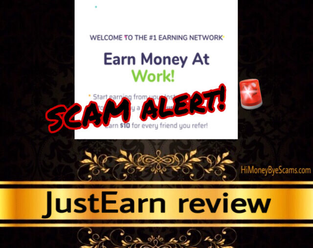 JustEarn review scam
